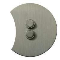 Дизайнерский выключатель-диммер двойной полукруглый, EU010210 Salvador, диммер