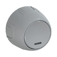 Дизайнерский выключатель с подсветкой, серый, 7700864 OneKeyElectro, одноклавишный, серия Rotondo