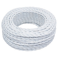 Витой провод электрический 2*2.5 белый 10 метров JTW.722.TM00.010 Jantera