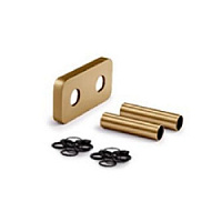 Маскировочный комплект для труб, с прямоугольным отражателем, бронза, 0494-1500Z160, S.R.Rubinetterie