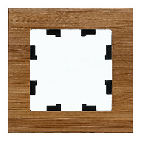 Дизайнерская рамка 1 местная, бамбук, дерево, ATN353201 Schneider Electric, серия Atlas Design Nature