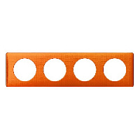 Дизайнерская рамка 4 местная, оранж пунктум, 068764 Legrand, серия Celiane