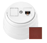 Ретро розетка телефон, коричневый, ТР4-5201 коричневый Bylectrica