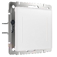 Умный сенсорный выключатель, белый, W4523001 Werkel, двухклавишный