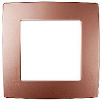 Дизайнерская рамка 1 местная, медь, Б0019368 Эра, серия 12