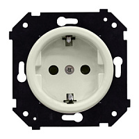 Ретро розетка 220V электрическая, слоновая кость, B3-101-211M BIRONI