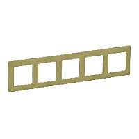 Дизайнерская рамка 5 местная, лайм, 754085 Legrand, серия Valena Life