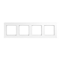 Дизайнерская рамка 4 местная, белый, AF584BFWW Jung, серия A Flow