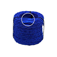 Ретро кабель витой ТВ, синий шелк, Edisel