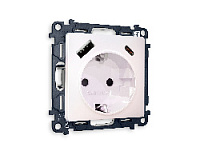 Комплект механизма электрической розетки 2USB A+C 20W (быстрая зарядка) с/з, жемчуг, MA210010 Ambrella Volt