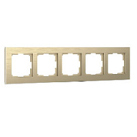 Дизайнерская рамка 5 местная, шампань, алюминий, W0051711 Werkel