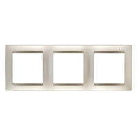 Дизайнерская рамка 3 местная, шампань, 1500630-034 Simon, серия 15