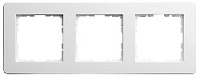 Дизайнерская рамка 3 местная, белый, 81103RW Wedder, серия R2