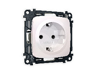 Комплект механизма электрической розетки с/з c шторками, жемчуг, MO207010 Ambrella Volt