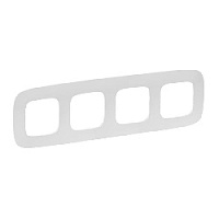 Дизайнерская рамка 4 местная, белый, 754304 Legrand, серия Valena Allure