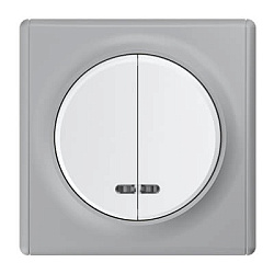 Дизайнерские выключатели Двухклавишные