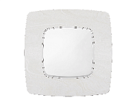 Дизайнерская рамка из акрила 1 местная, белый мрамор, OF940101 Ambrella Volt