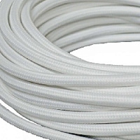 Ретро кабель круглый электрический, 2*1.5, белый, Edisel