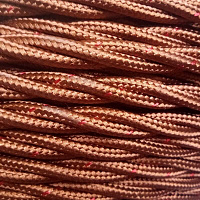 Ретро кабель витой ГОСТ 2*1.5, бронзовый, FRRTX-02X1.50BRO Salcavi Industrie