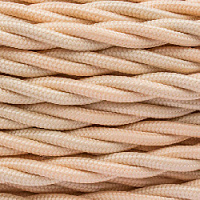 Витой провод электрический 2*0.75 песочное золото B1-422-719 BIRONI