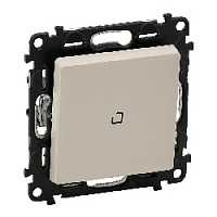 Дизайнерский выключатель с подсветкой, слоновая кость, 752510 Legrand, одноклавишный, серия Valena Life