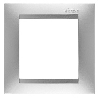 Дизайнерская рамка 1 местная, алюминий, 1500610-033 Simon, серия 15