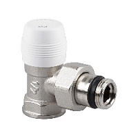 Дизайнерский клапан угловой, запорный 1/2", никель 0203-1500N000 S.R.Rubinetterie