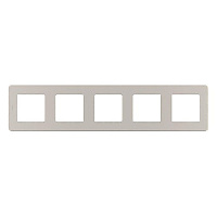 Дизайнерская рамка 5 местная, шампань, 673978 Legrand, серия Inspiria