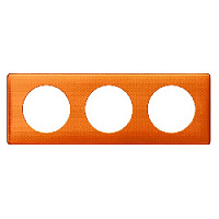 Дизайнерская рамка 3 местная, оранж пунктум, 068763 Legrand, серия Celiane