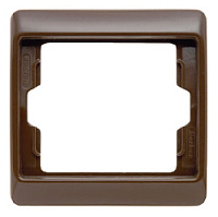Дизайнерская рамка 1 местная, коричневый, глянцевый, 13130001 Berker, серия Arsys