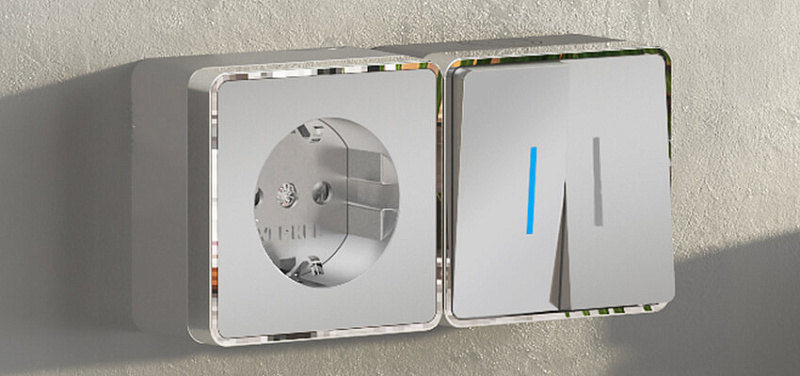 Дизайнерские выключатели Открытый монтаж