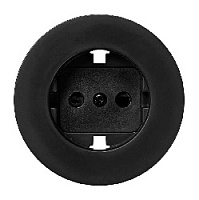 Накладка для розетки с заземлением, графит, 88041-68 Simon, серия 88