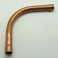 Уголок для труб 90° D16 мм., бронза, RLE416BR Petrucci