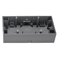 Коробка для наружного монтажа 2 местная, антрацитовый, матовый, 10527006 Berker, серия K.1