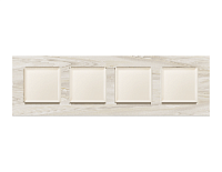 Дизайнерская рамка из акрила 4 местная, бежевый мрамор, AF930304 Ambrella Volt