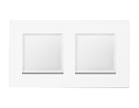 Дизайнерская рамка из термопластика 2 местная, белый матовый, AF250122 Ambrella Volt