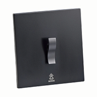 Дизайнерский выключатель Aura Черный уголь, BAB1KBE Bonze одноклавишный проходной