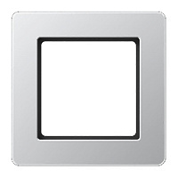 Дизайнерская рамка 1 местная, алюминий, AF581BFAL Jung, серия A Flow