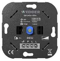 Дизайнерский диммер (светорегулятор),  84012-F Wedder, LED, max. 200W