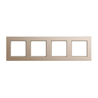 Дизайнерская рамка 4 местная, шампань, AC584CH Jung, серия A Creation