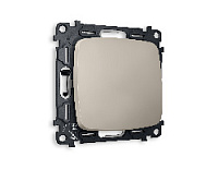 Комплект механизма 1-кл выключателя, серо-бежевый матовый, MO361010 Ambrella Volt, одноклавишный