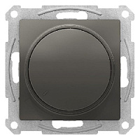 Дизайнерский светорегулятор 300 Вт, для ламп накаливания, сталь, ATN000934 Schneider Electric, диммер, серия Atlas Design