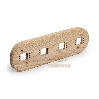 Четверная накладка на бревно D260 мм., ясень, R+4-260 naBrevno, серия Ретро+