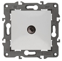 Дизайнерская розетка TV, Б0034290, белый, Эра, одиночная, серия Elegance