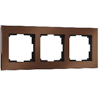 Дизайнерская рамка 3 местная, коричневый алюминий, W0031714 Werkel