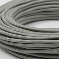 Ретро кабель круглый электрический, 3*2.5, серый, Edisel
