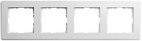 Дизайнерская рамка 4 местная, белый, 81104RW Wedder, серия R2