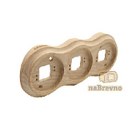 Тройная накладка на бревно D300 мм., ясень, RV3-300 naBrevno, серия Версаль