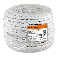 Ретро кабель витой TV + Internet (45 м.), белый, SQ2803-0001 TDM ELECTRIC, серия Эко
