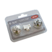 Комплект для подключения радиатора 3/4" MONOLIT/SUPReMO хром Rifar